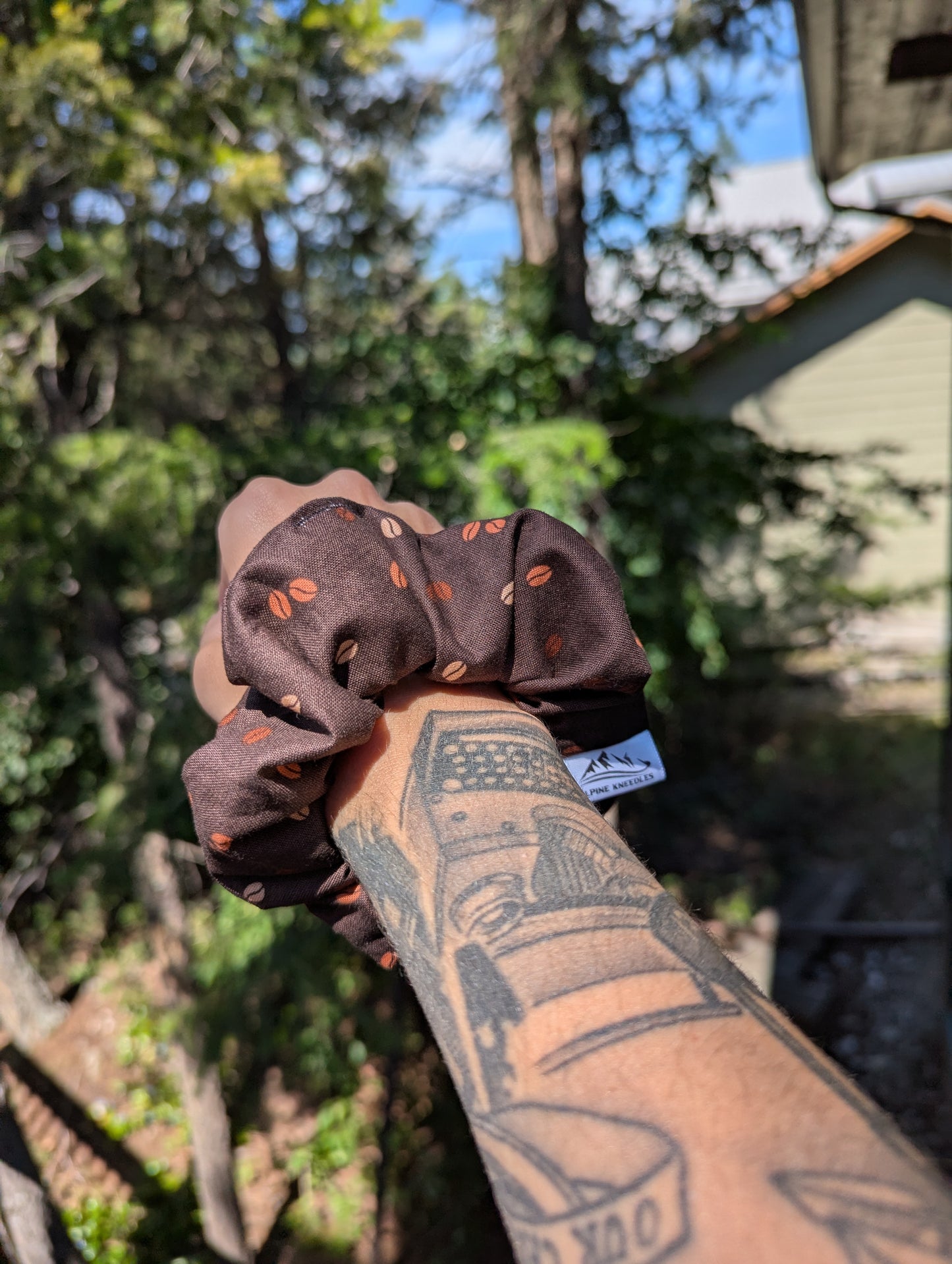 Autumn Roast – Maple Size Cotton Scrunchie - Alpine Kneedles