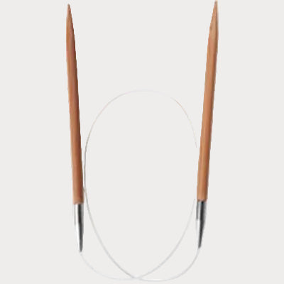 Bamboo Circular Knitting Needles with Clear nylon cable