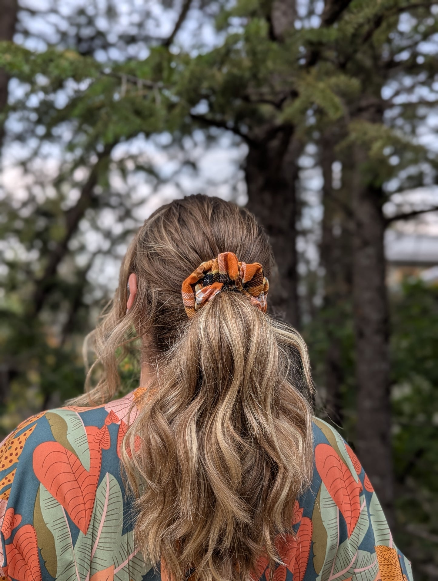 Harvest Spice – Maple Size Cotton Scrunchie - Alpine Kneedles