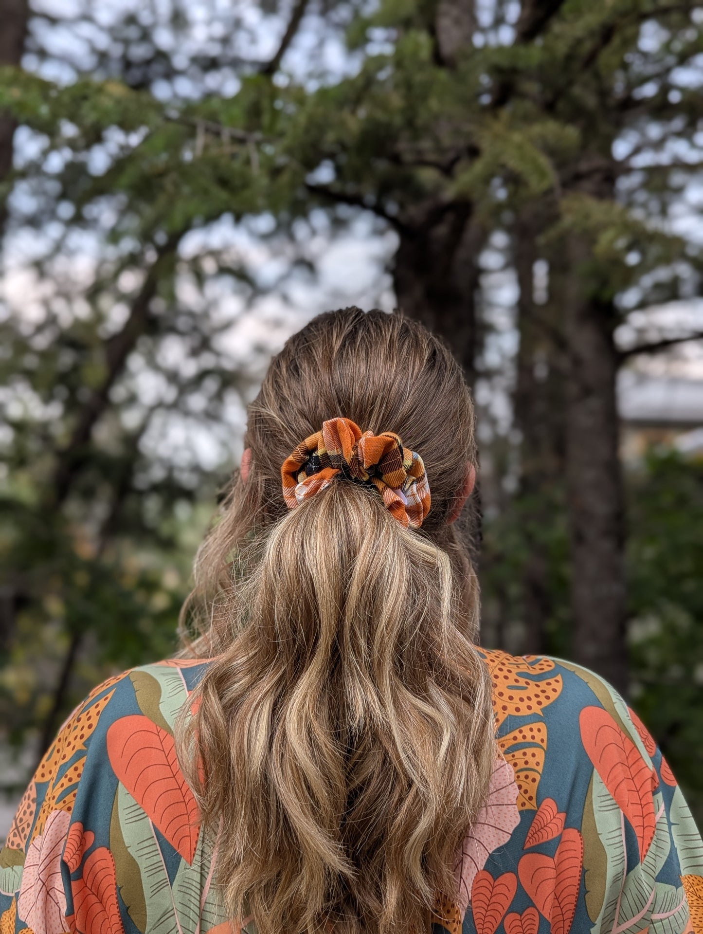 Harvest Spice – Maple Size Cotton Scrunchie - Alpine Kneedles