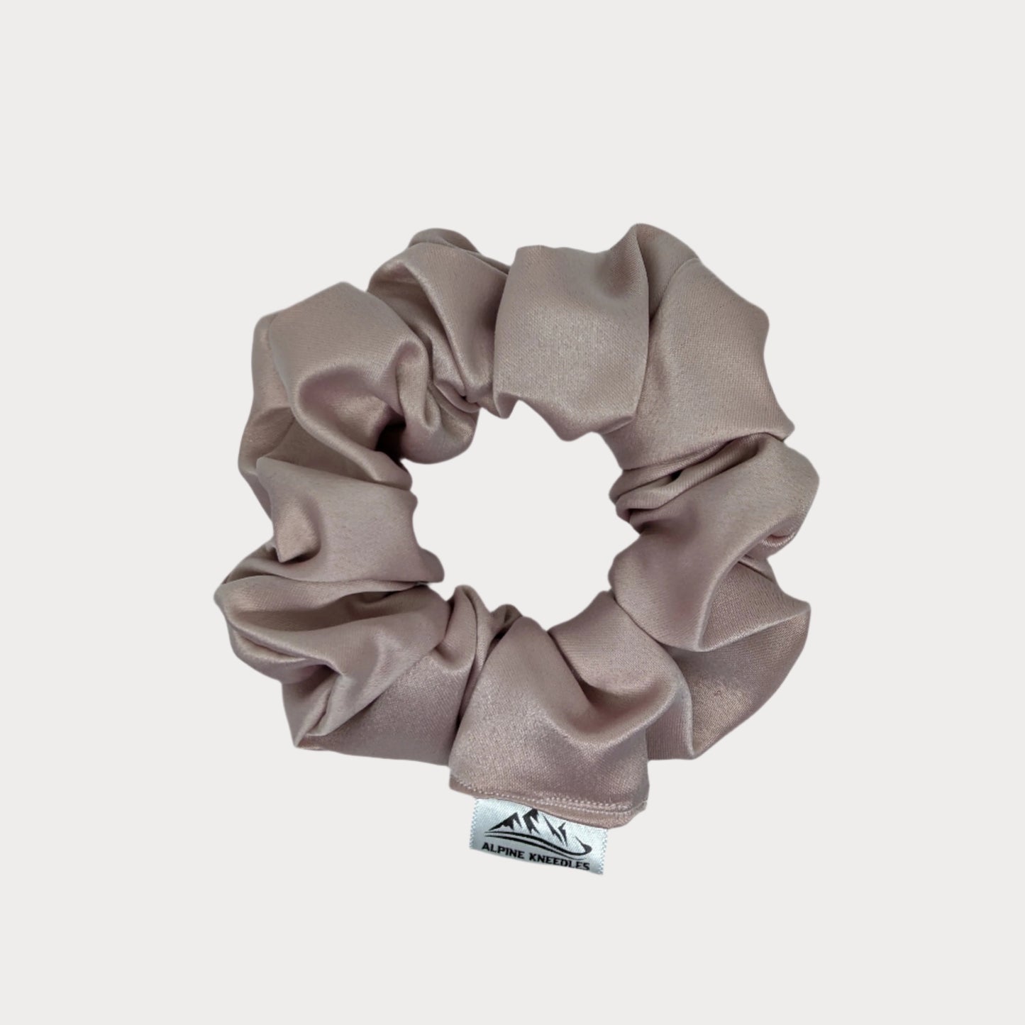 Pink Lily - Maple Satin Scrunchie - Alpine Kneedles