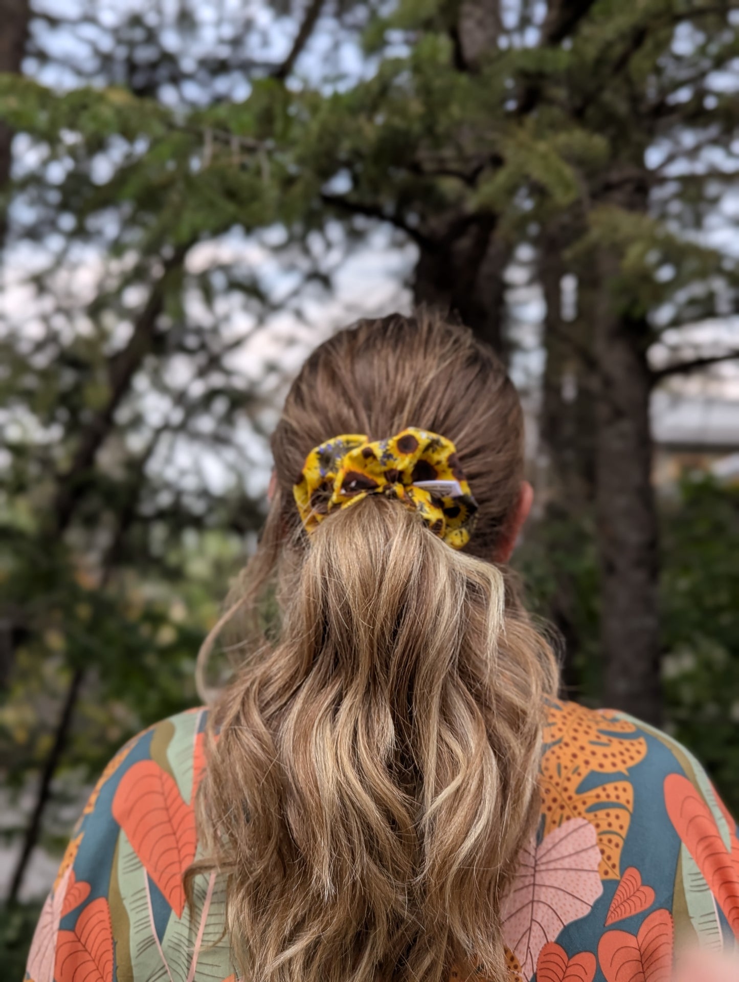 September Sun – Maple Size Cotton Scrunchie