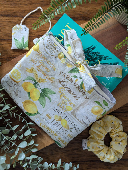 The Citrus Patch Medium Book Sleeve - Alpine Kneedles