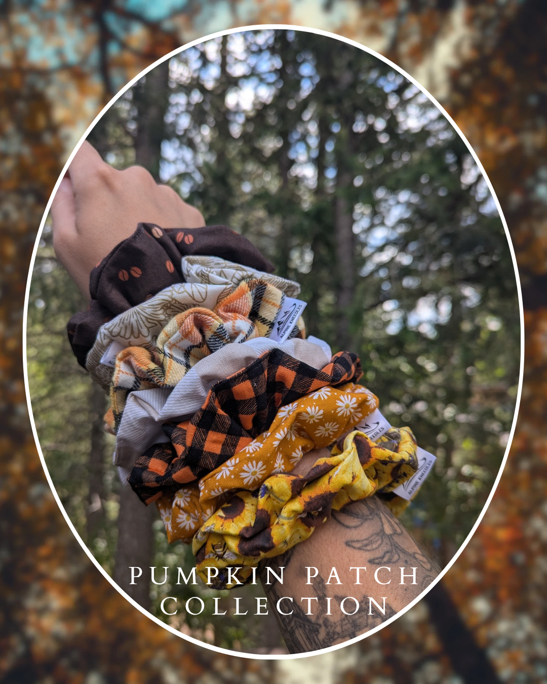 Honeypetal – Maple Size Cotton Scrunchie - Alpine Kneedles