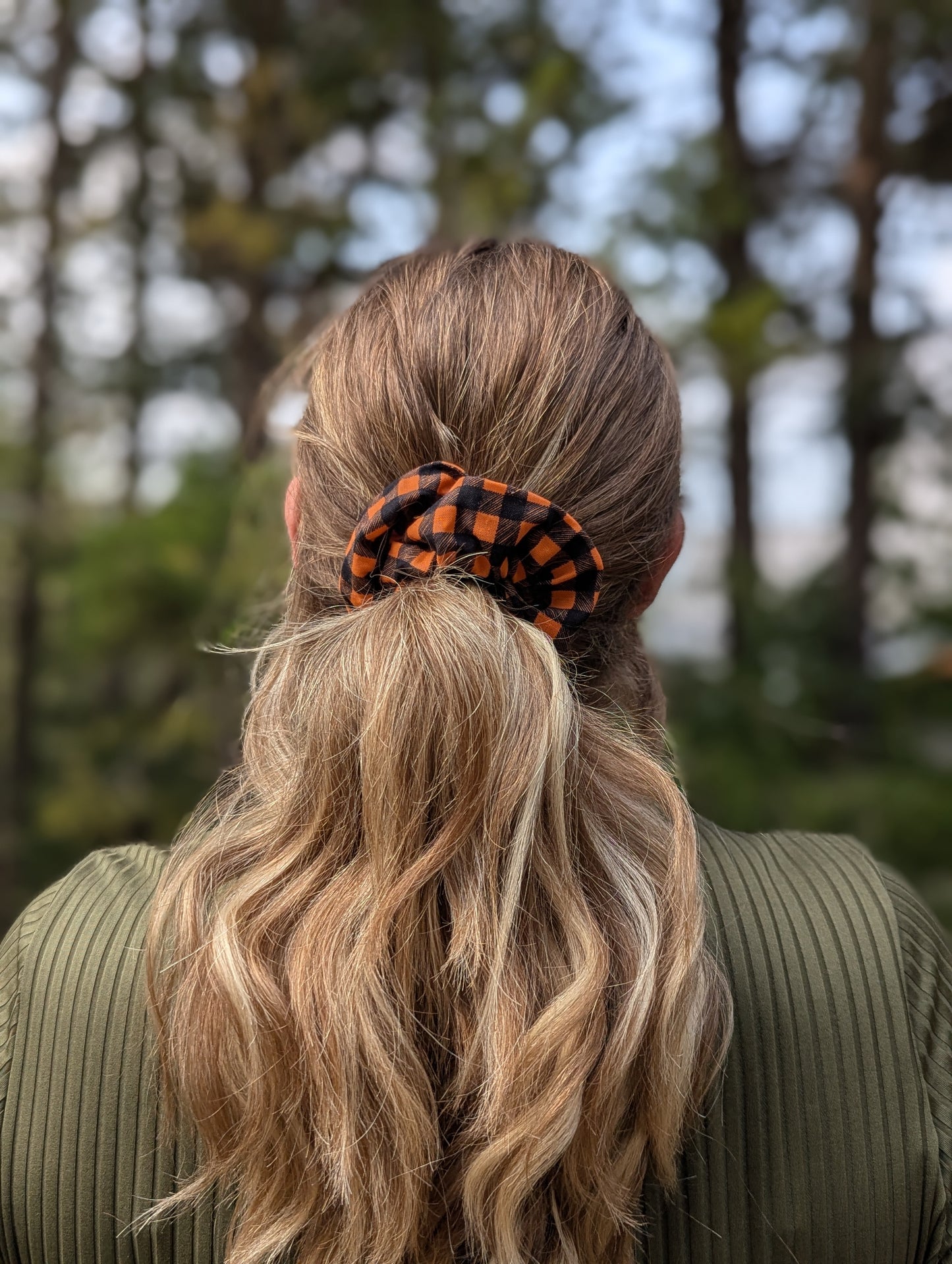 Trick or Treat – Maple Size Cotton Scrunchie - Alpine Kneedles