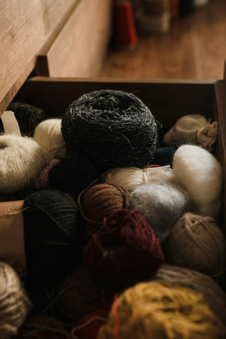 Upcycled Yarn Cakes | Reclaimed Sweater Yarn & Second Hand Skeins