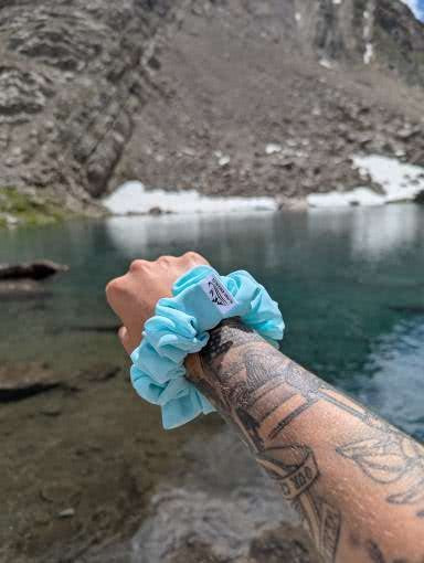 Tranquility - Maple Chiffon Scrunchie - Alpine Kneedles