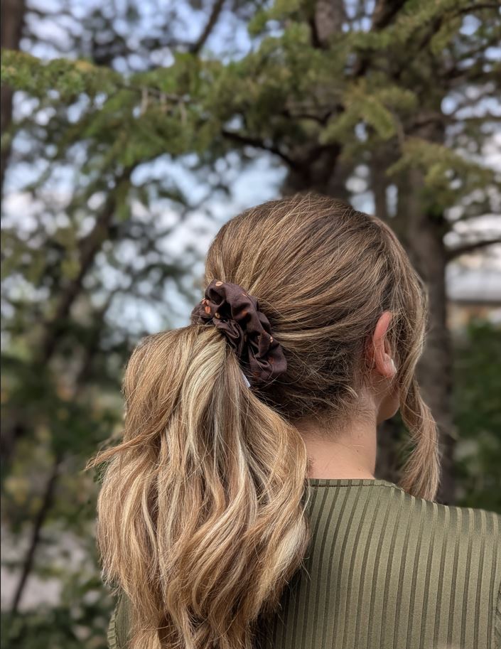 Autumn Roast  – Maple Size Cotton Scrunchie