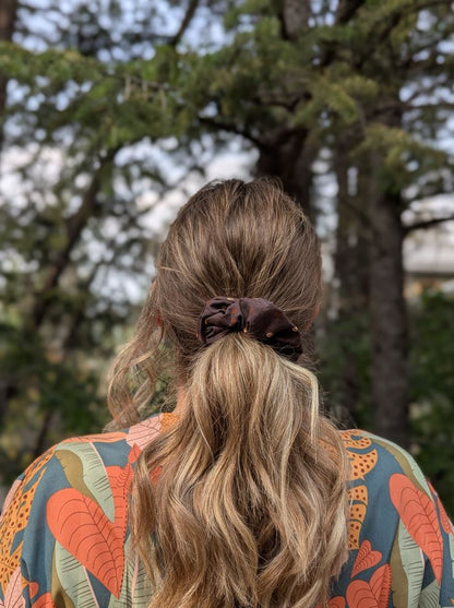 Autumn Roast  – Maple Size Cotton Scrunchie