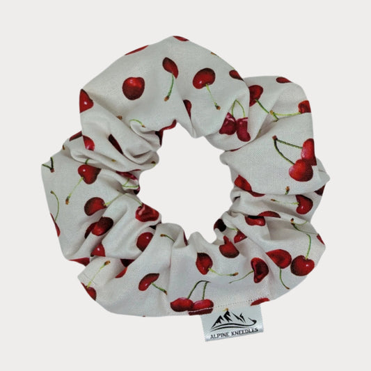 Cherry Bomb - Maple Cotton Scrunchie - Alpine Kneedles
