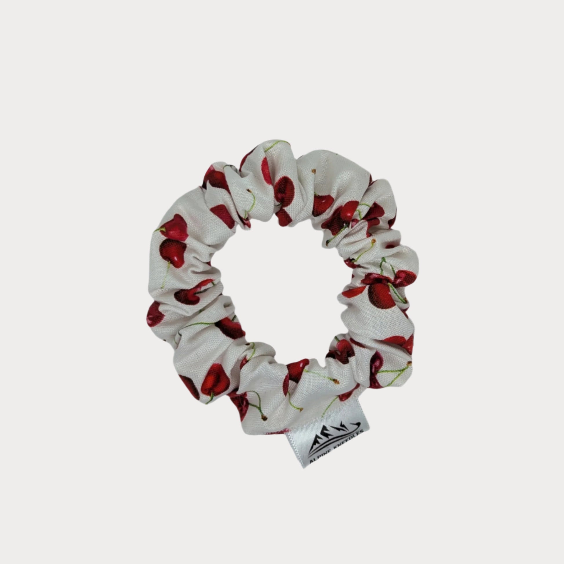 Cherry Bomb - Sapling Cotton Scrunchie - Alpine Kneedles
