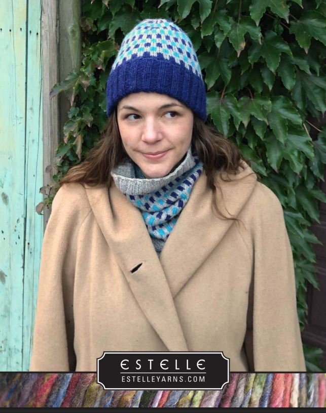 Broken Stripes Hat And Cowl Free Pattern - Estelle Alpaca Merino DK - Alpine Kneedles