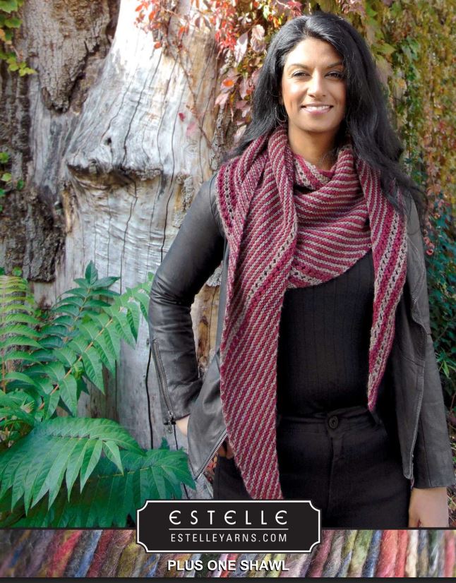 Plus One Shawl Free Pattern - Estelle Alpaca Merino DK - Alpine Kneedles