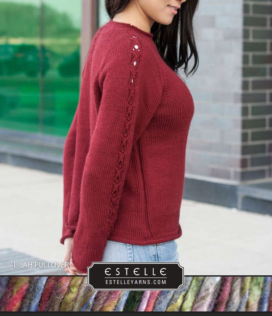 Lilah Pullover Free Pattern - Estelle Worsted - Alpine Kneedles