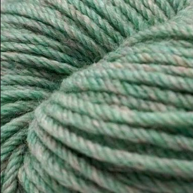 Close-up of seafoam green yarn