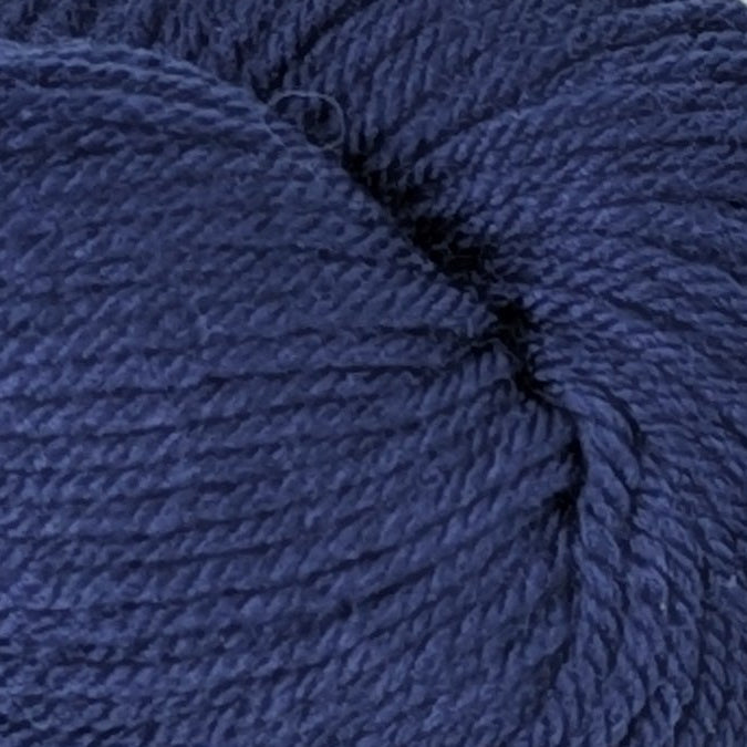 Navy blue skein of yarn