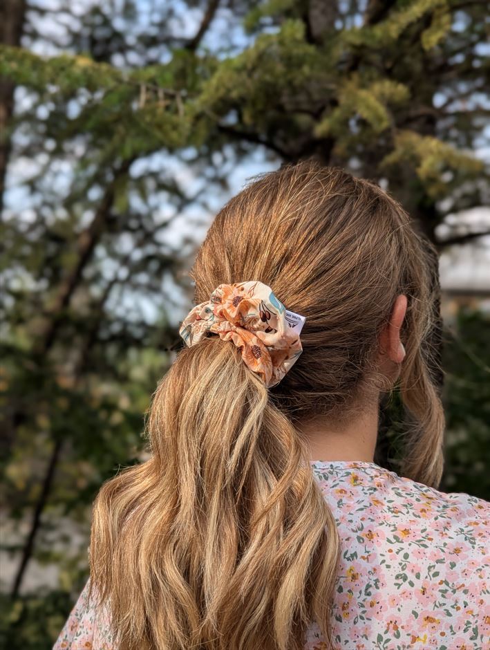 Flora - Maple Cotton Scrunchie
