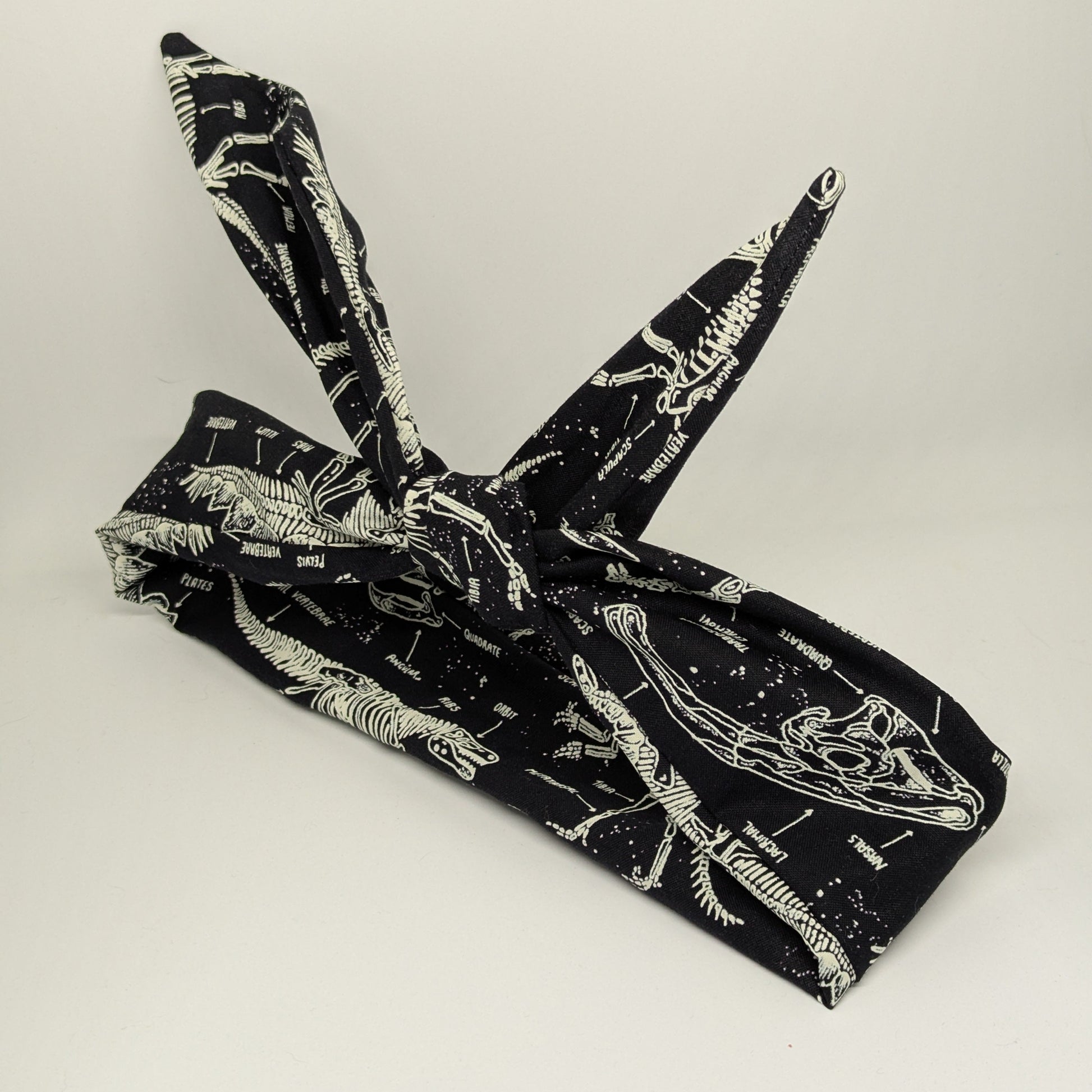 Fossil Retro Wire Headband | Glow-in-the-Dark Dinosaur Skeletons - Alpine Kneedles