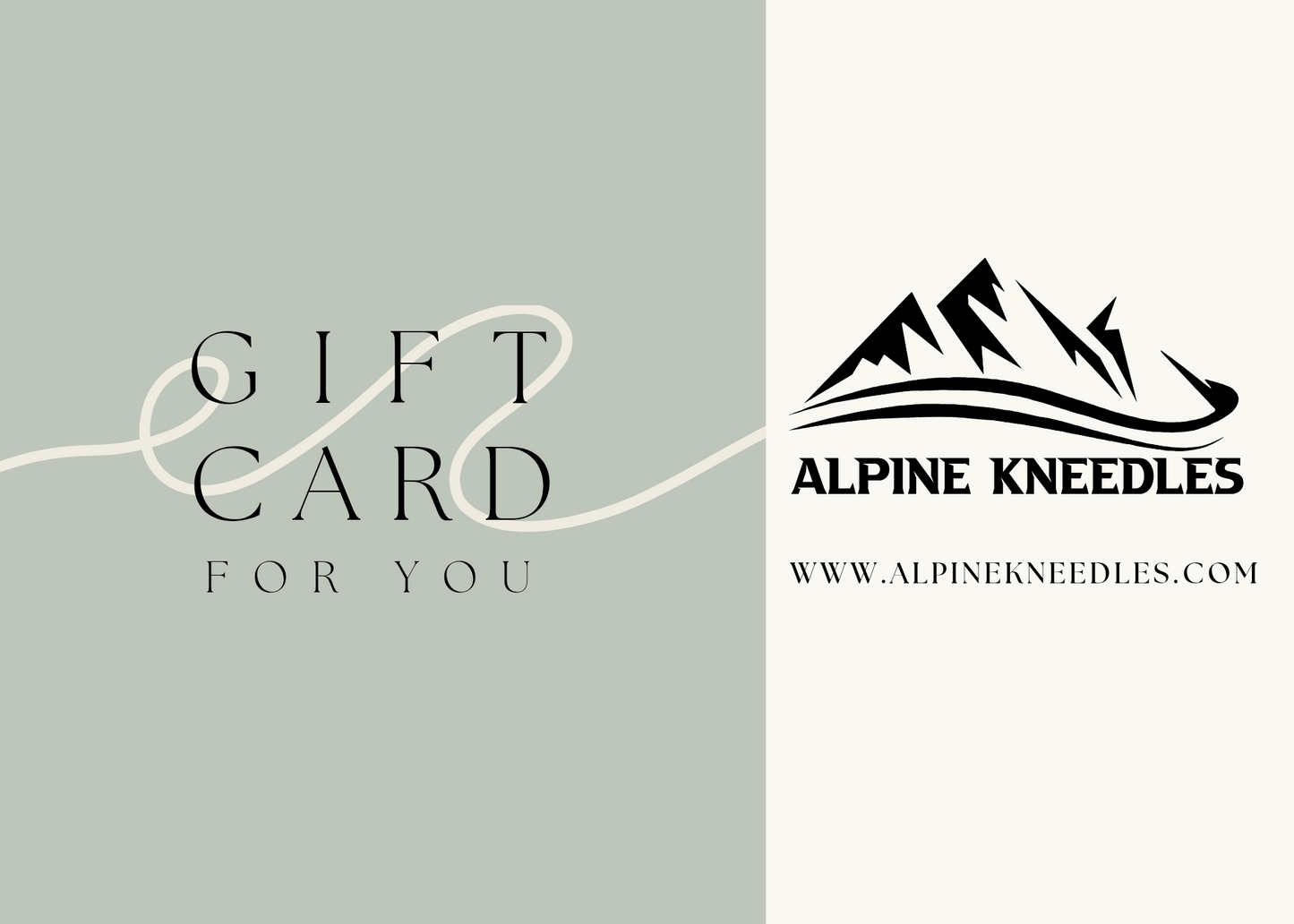 Digital Gift Card - Alpine Kneedles