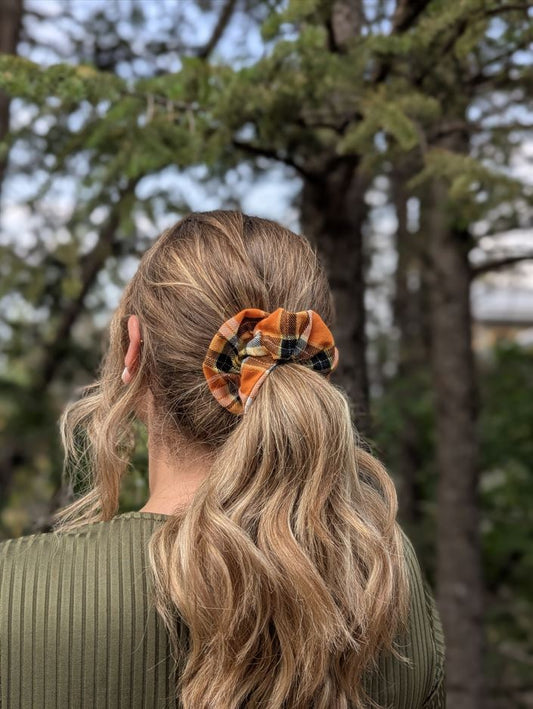 Harvest Spice – Maple Size Cotton Scrunchie