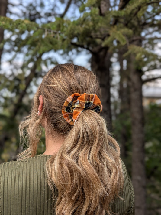 Harvest Spice – Maple Size Cotton Scrunchie - Alpine Kneedles