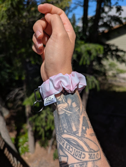 On Wednesdays – Cotton Scrunchie Keychain Wristlet - Alpine Kneedles