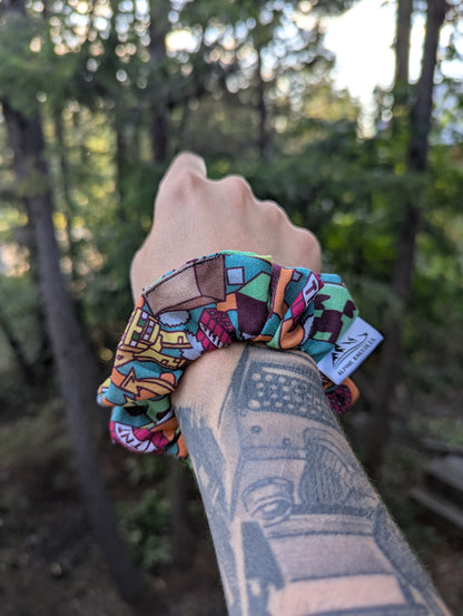 Pixel Grove - Sapling Cotton Scrunchie - Alpine Kneedles