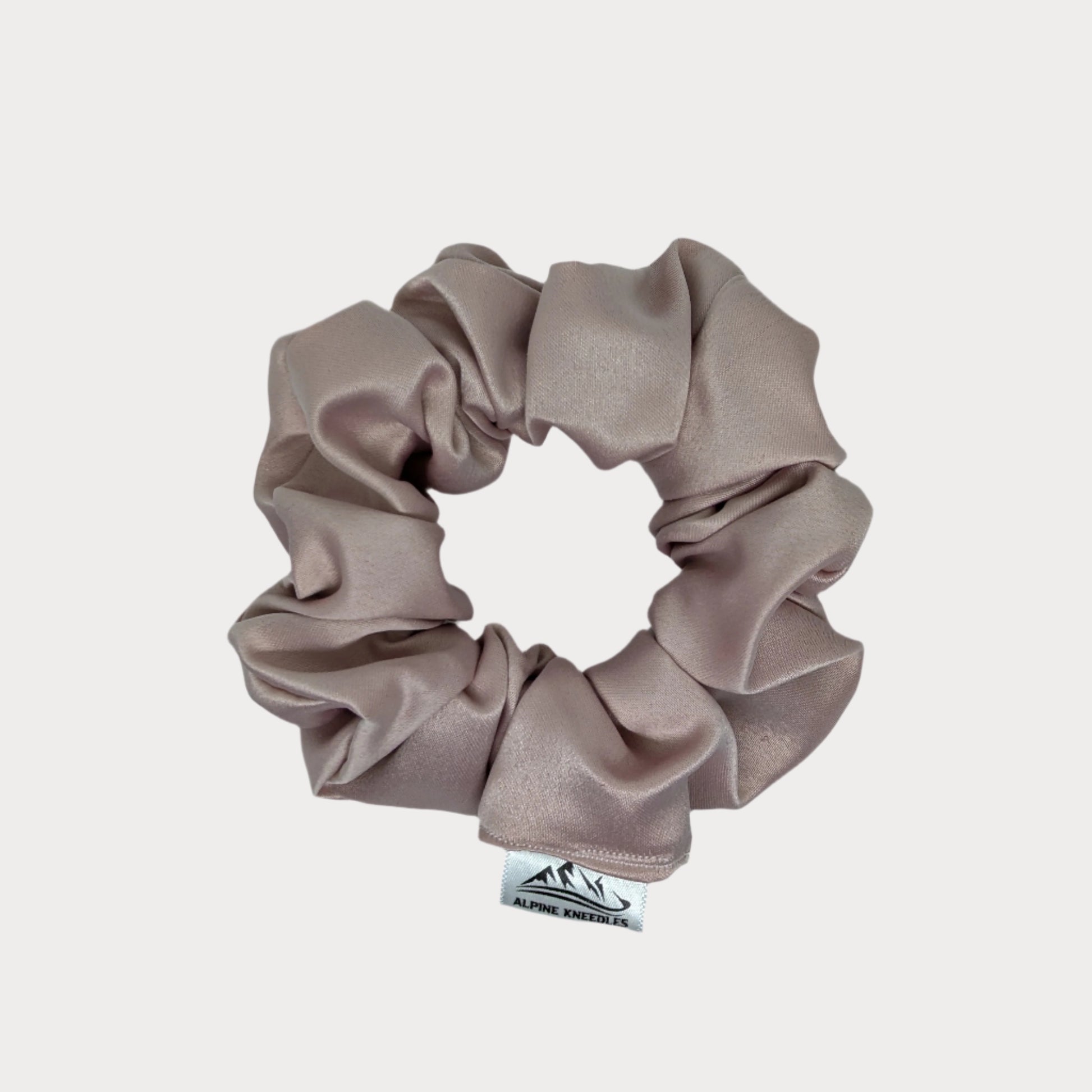 Pink Lily - Maple Satin Scrunchie - Alpine Kneedles