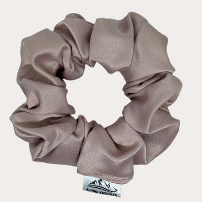 Pink Lily - Maple Satin Scrunchie - Alpine Kneedles
