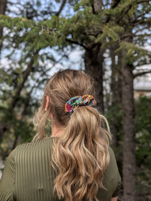 Pixel Grove - Maple Cotton Scrunchie