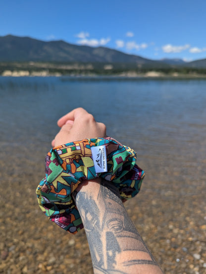 Pixel Grove - Maple Cotton Scrunchie - Alpine Kneedles