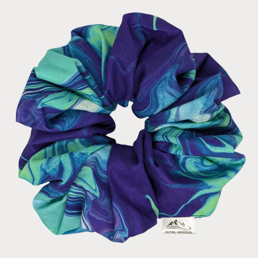 Pool Party - Redwood Cotton Scrunchie - Alpine Kneedles