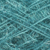 Close-up of teal yarn with a textured pattern