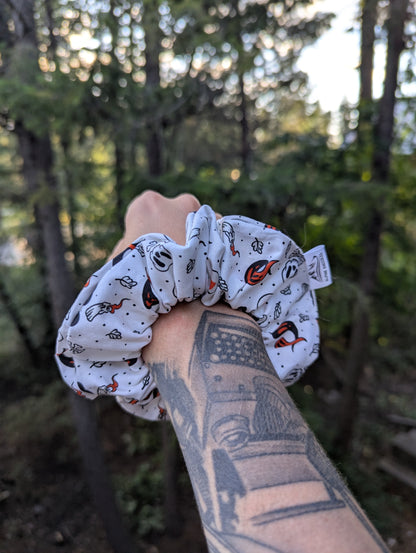 Spooky Mouse - Maple Cotton Scrunchie - Alpine Kneedles