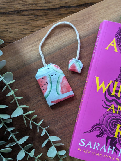 Squeeze The Day Tea Bag Bookmark - Alpine Kneedles