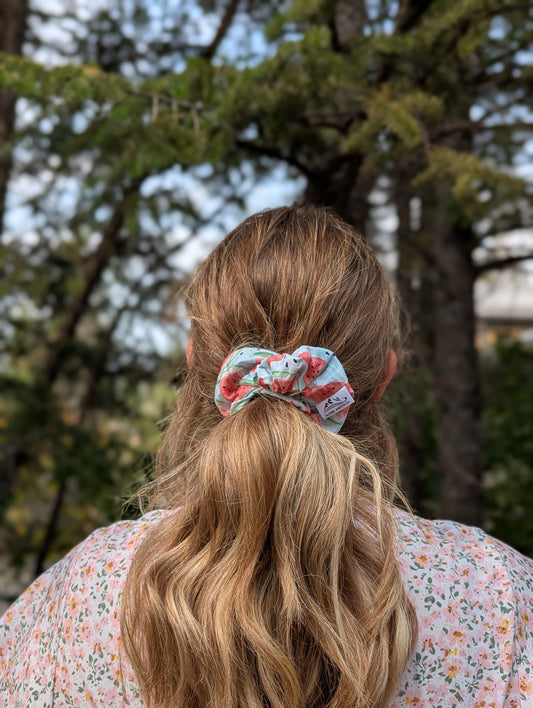 Squeeze The Day - Maple Cotton Scrunchie - Alpine Kneedles