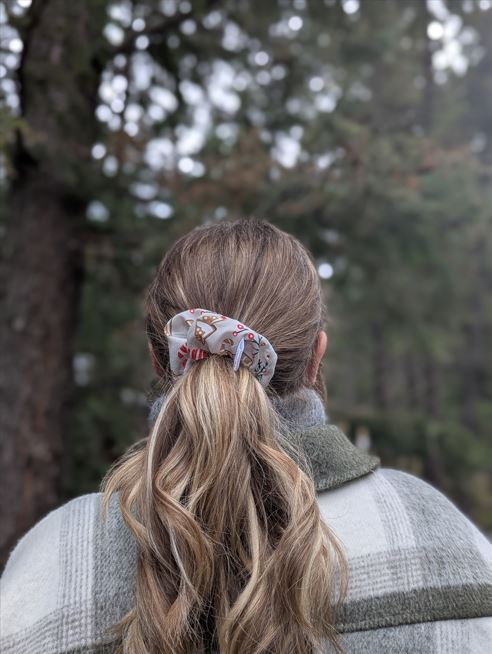 Sugar & Spice- Maple Poly Crepe de Chine Scrunchie - Alpine Kneedles