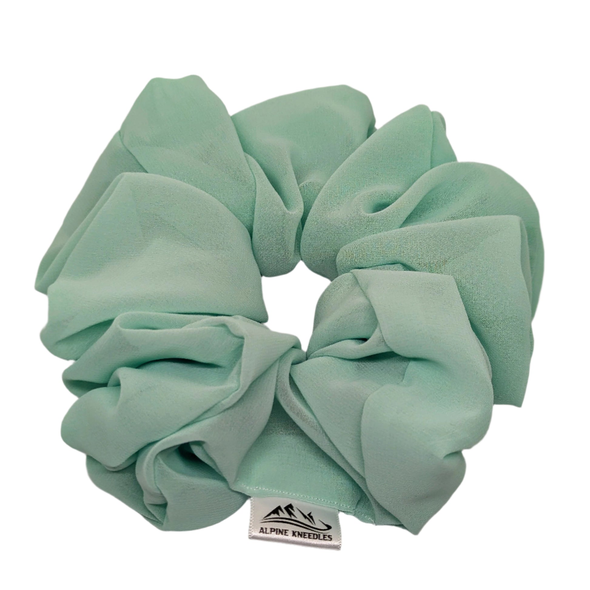 Tranquility - Redwood Chiffon Scrunchie - Alpine Kneedles