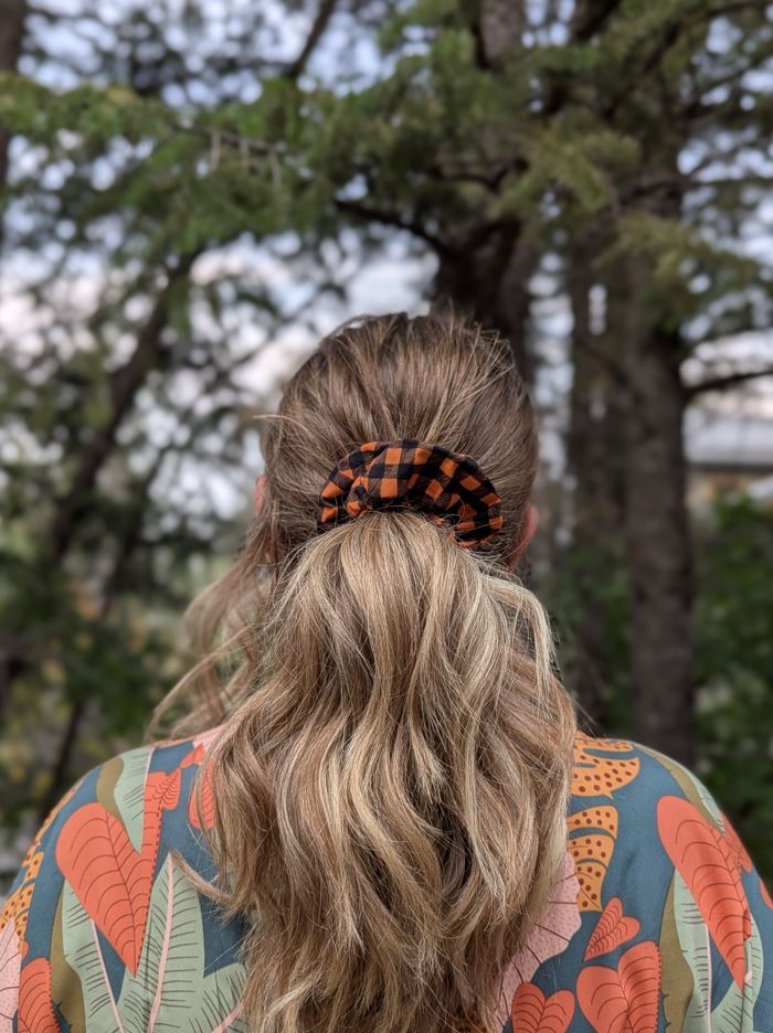 Trick or Treat – Maple Size Cotton Scrunchie