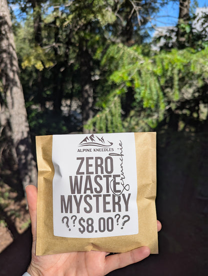 Zero Waste Mystery Scrunchie – Maple Size - Alpine Kneedles
