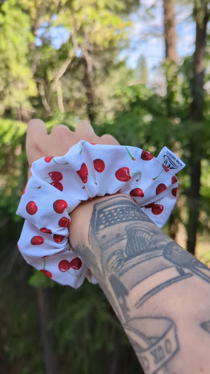 Cherry Bomb - Maple Cotton Scrunchie