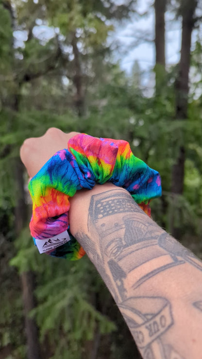 Rainbow Sunrise - Maple Cotton Scrunchie