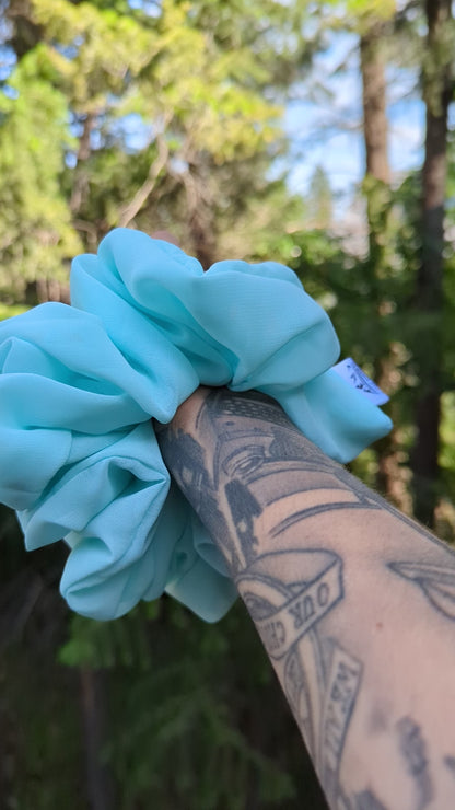 Tranquility - Redwood Chiffon Scrunchie