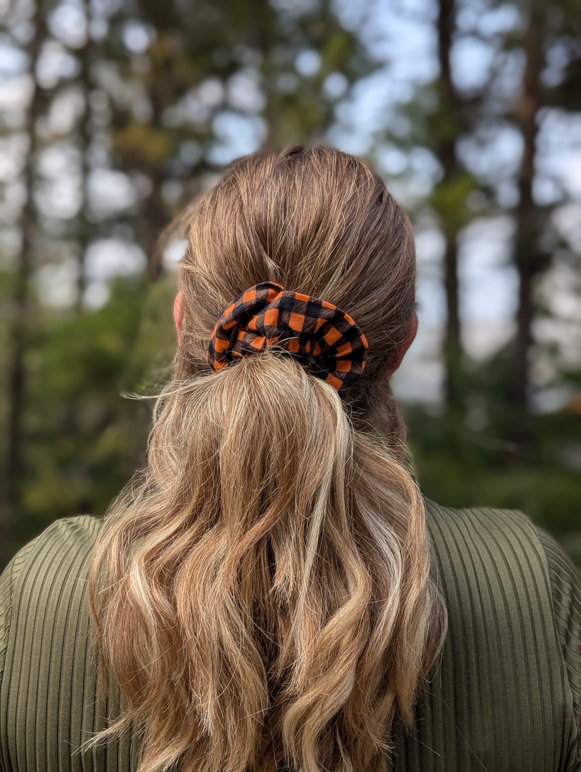 Trick or Treat – Maple Size Cotton Scrunchie - Alpine Kneedles