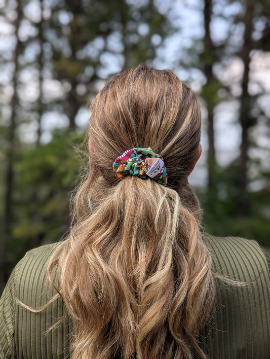 Pixel Grove - Sapling Cotton Scrunchie - Alpine Kneedles