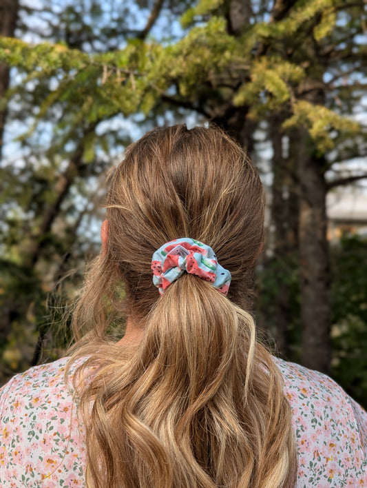 Squeeze The Day - Sapling Cotton Scrunchie - Alpine Kneedles